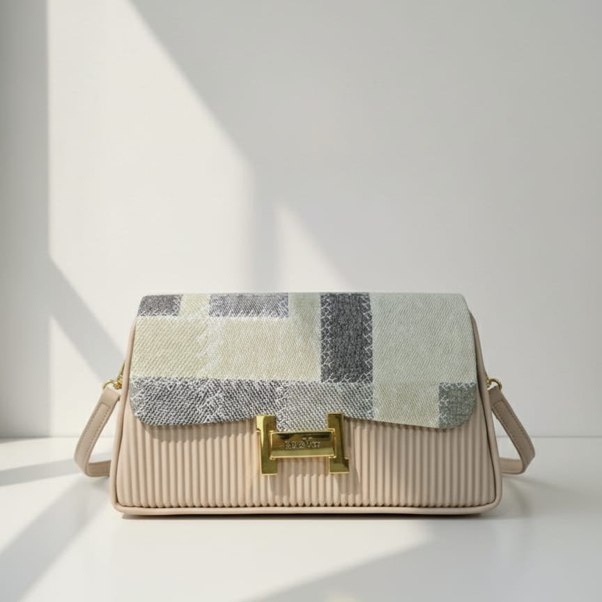 Plaid Flap Crossbody Bag