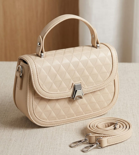 Shah Zahra Black Quilted Handbag