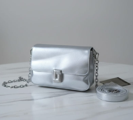 Valle Official Metallic Silver Crossbody